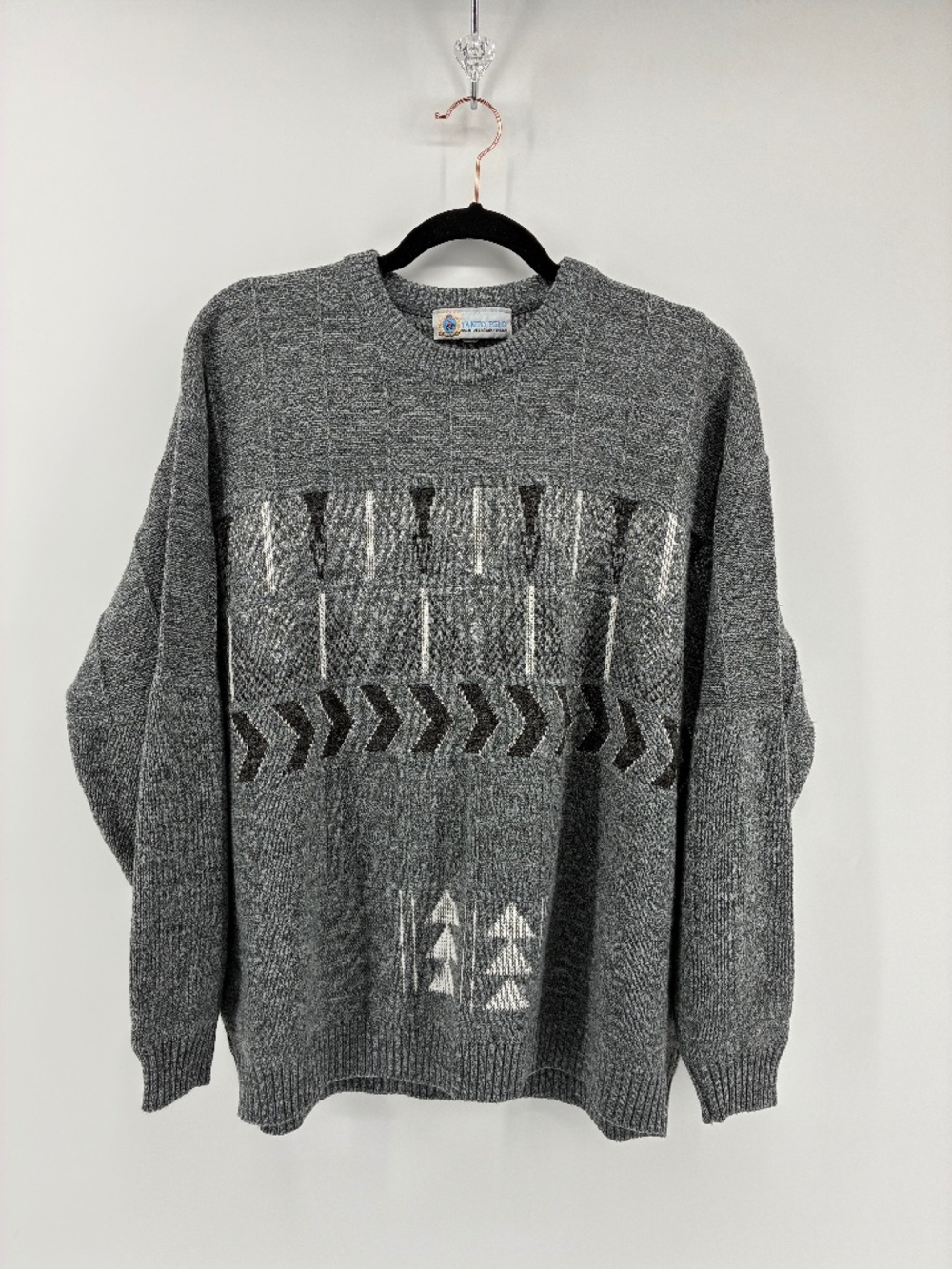 Tanto Pelo Knit Vintage Style Italian Design Crewneck Sweater
